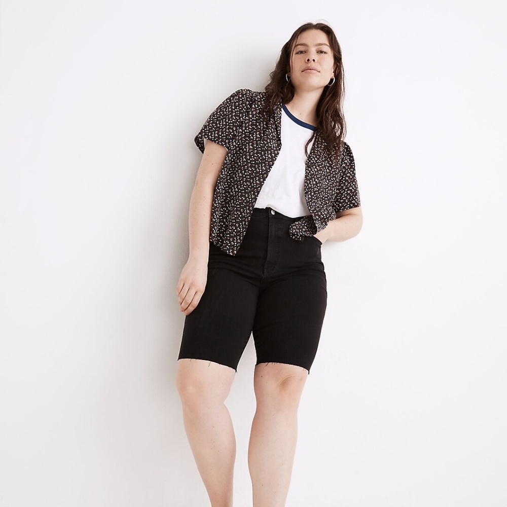 Madewell | Roadtripper Supersoft Biker Shorts in Lunar Wash